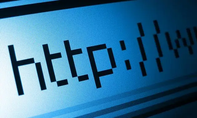 Imatge d'una adreça d'Internet