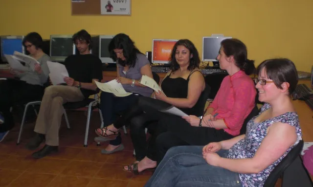 Una instantània del taller