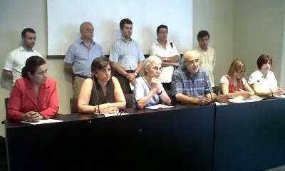 Imatge de la roda de premsa. Font: Taula d'Entitats del Tercer Sector Social