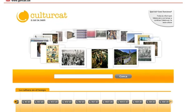 Captura de la plana web Culturcat.cat