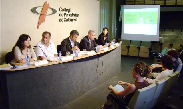 Imatge de la presentació de la Guia al Col·legi de Periodistes