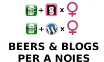 Cartell del IX Beers&Blogs per a Noies