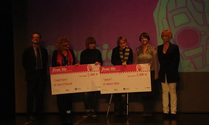 Imatge de les guanyadores de Femitic 2010 amb personalitats
