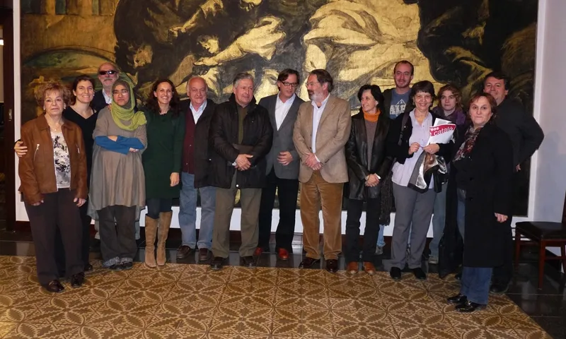 Imatge dels signants del conveni