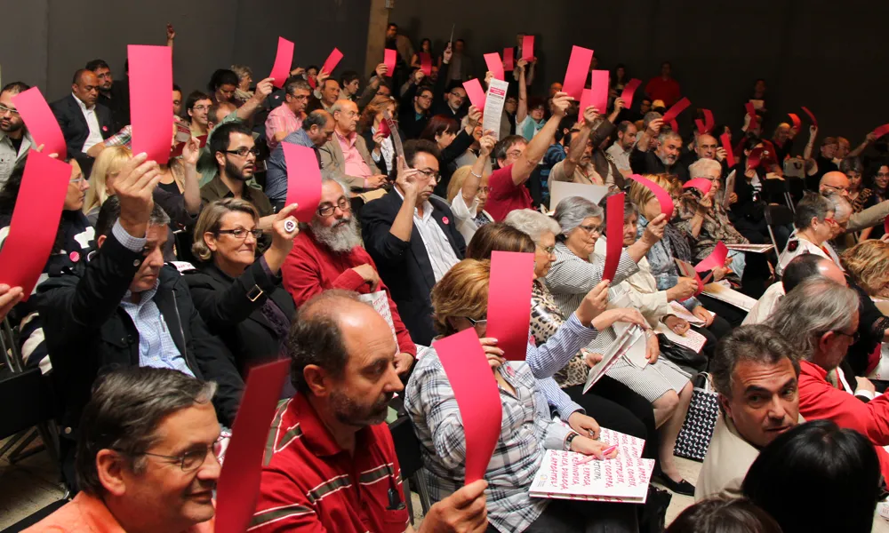 El moment de l'aprovació de les propostes.