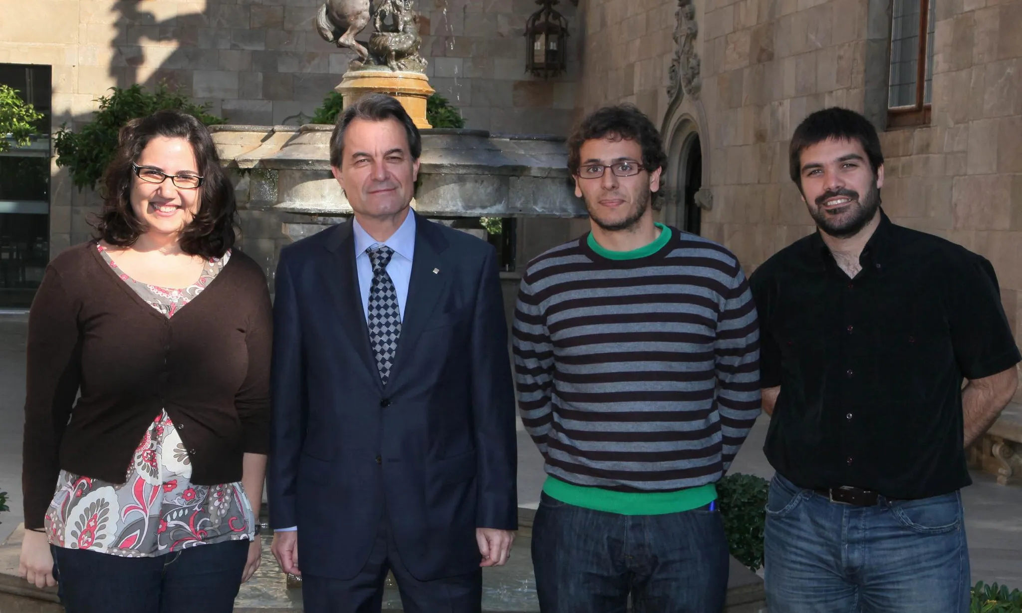D'esquerra a dreta: Morancho, Mas, Garcia i Muntés