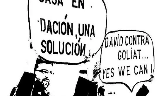 Imatge de manifestacions. Font: PAH