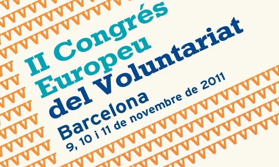 Logotip del II Congrés Europeu del Voluntariat