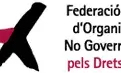 Logotip de la Fed. Cat. d'ONG pels Drets Humans.