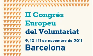 Bàner del II Congrés Europeu del Voluntariat
