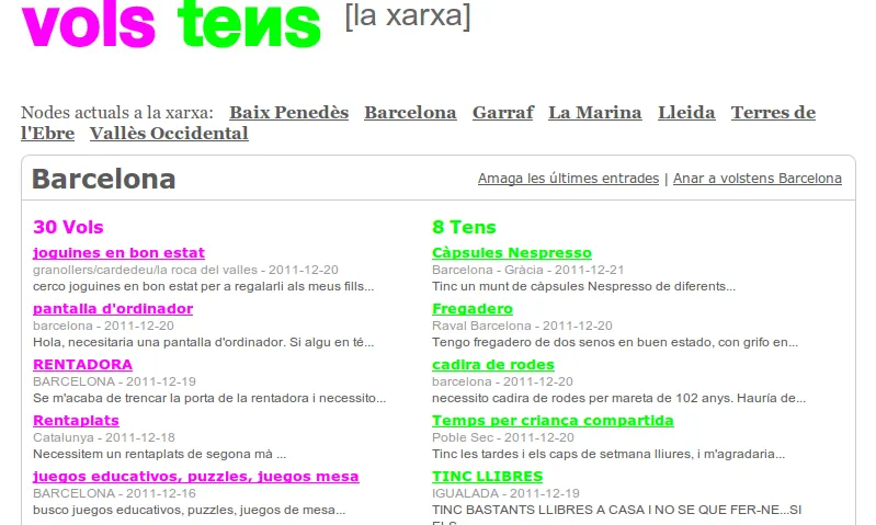Captura de la portada de www.volstens.org