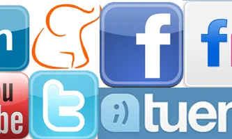 Imatge dels logos de les principals xarxes socials