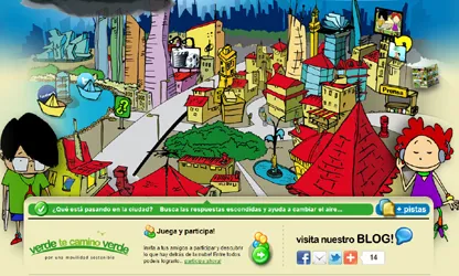 Imatge de la interfície del portal "Verde te camino verde"