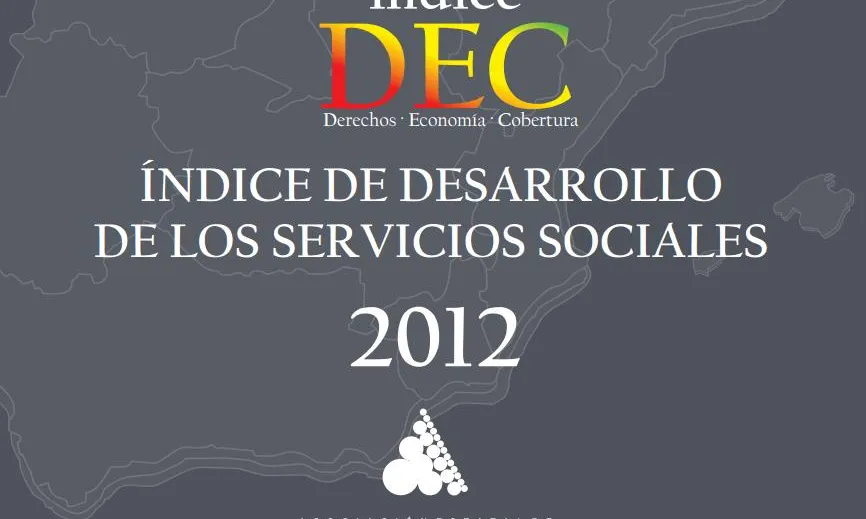 Portada de l'informe Índex DEC: Índex de Desenvolupament dels Serveis Social