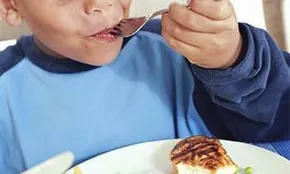 Fotografia nen menjant