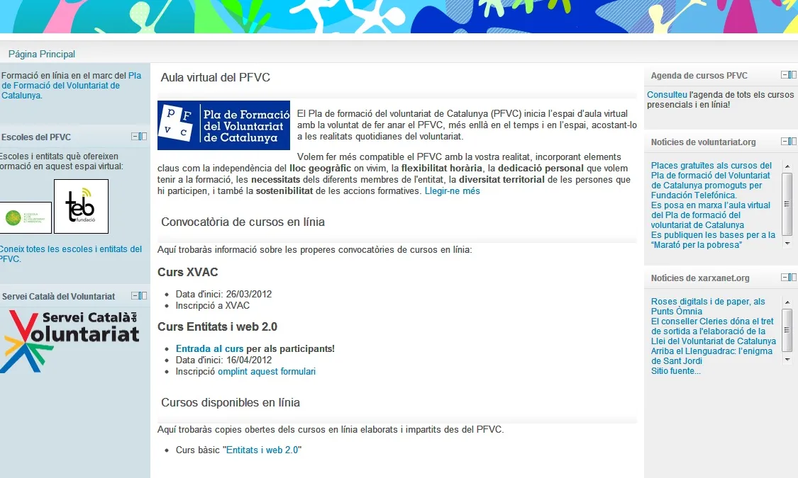 Imatge de l'aula virtual