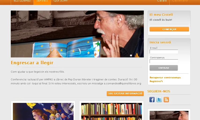 Captura de la plana Quins llibres?