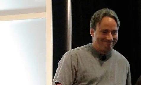 Linus Torvalds. Fotografia realitzada per Randal Schwartz