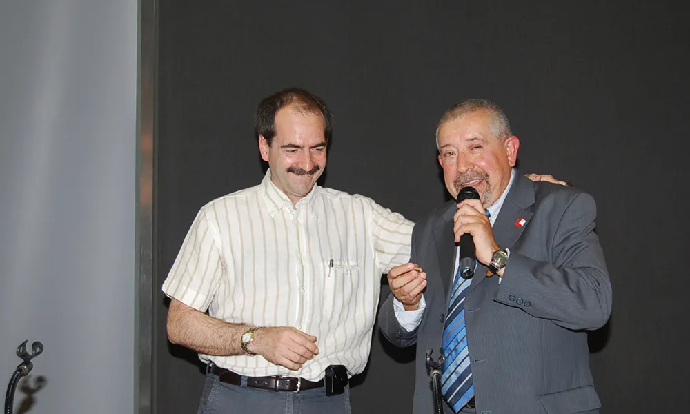 Jordi Giró, nou president, amb Joan Martínez, president  sortint