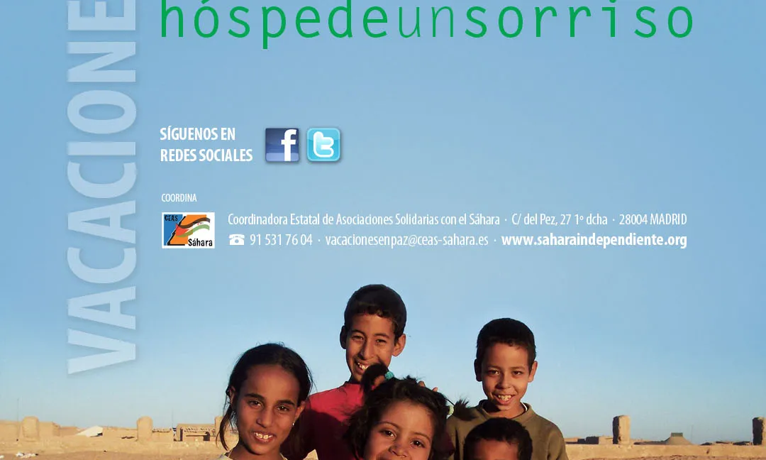 Cartell del projecte Vacances en pau