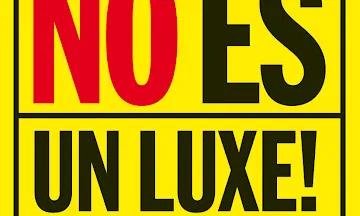 Imatge pancarta amb el lema: "la cultura no és un luxe!"