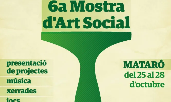 Cartell de la sisena edició de la Mostra d'Art Social de Mataró