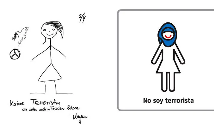 treball d'iconografia de migrantas www.migrantas.org