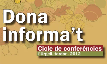 Cartell del Cicle de conferències L'urgell, tardor–2012