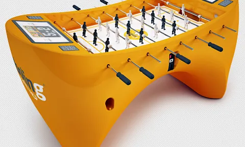 Un futbolí futboling