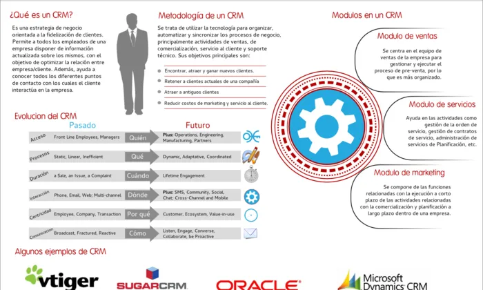 Infografía sobre CRM. Autor Haks. 