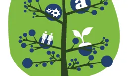 Logotip dels V Premis Joves Emprenedors Socials de la UEM.