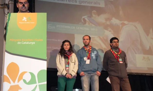 Els nous càrrecs escollits: Albert Catà, Irene Alerm, Lluís Marco i Jordi Valls.