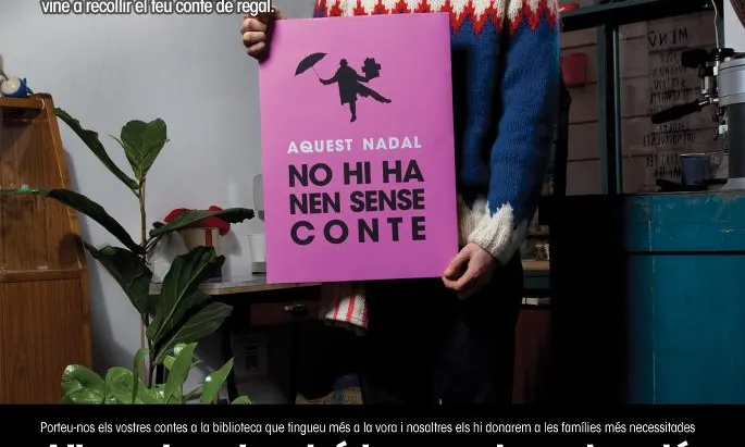 Imatge de la campanya "Aquest Nadal no hi ha nen sense conte"