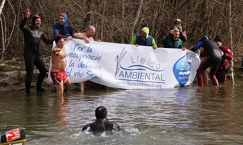 Imatges de la segona edició de la Capbussada, l'any 2010
