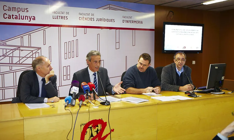 Roda de premsa de presentació de l'estudi