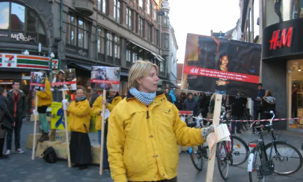 Una protesta de "No més excuses" a Dinamarca