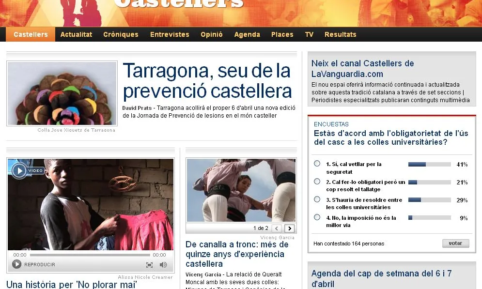 Imatge del portal Castellers de LaVanguardia.com