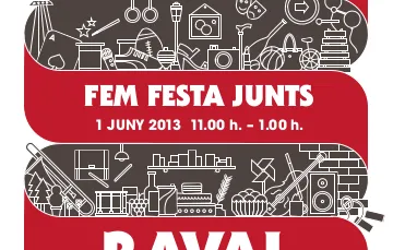 Cartell de "Paral·lel i Raval, fem festa junts"