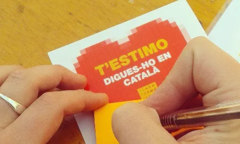 Campanya "Estimo el català" de la Plataforma per la Llengua