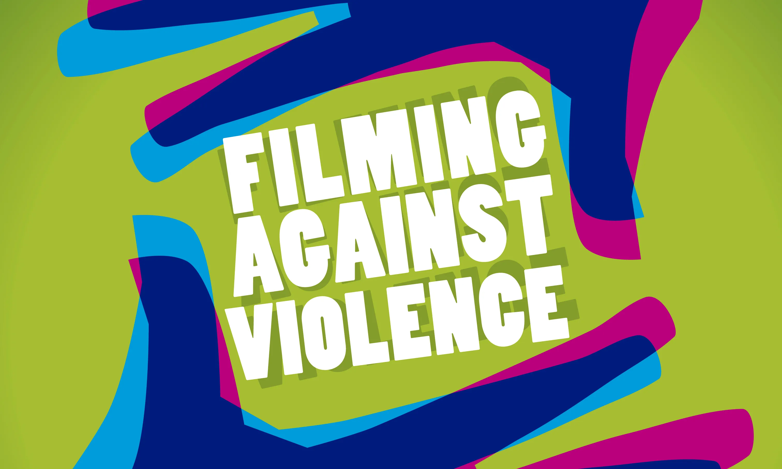 Cartell del concurs de curtmetratges Filming Against Violence