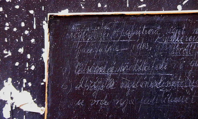 Pissarra. Font: isaleal (flickr)