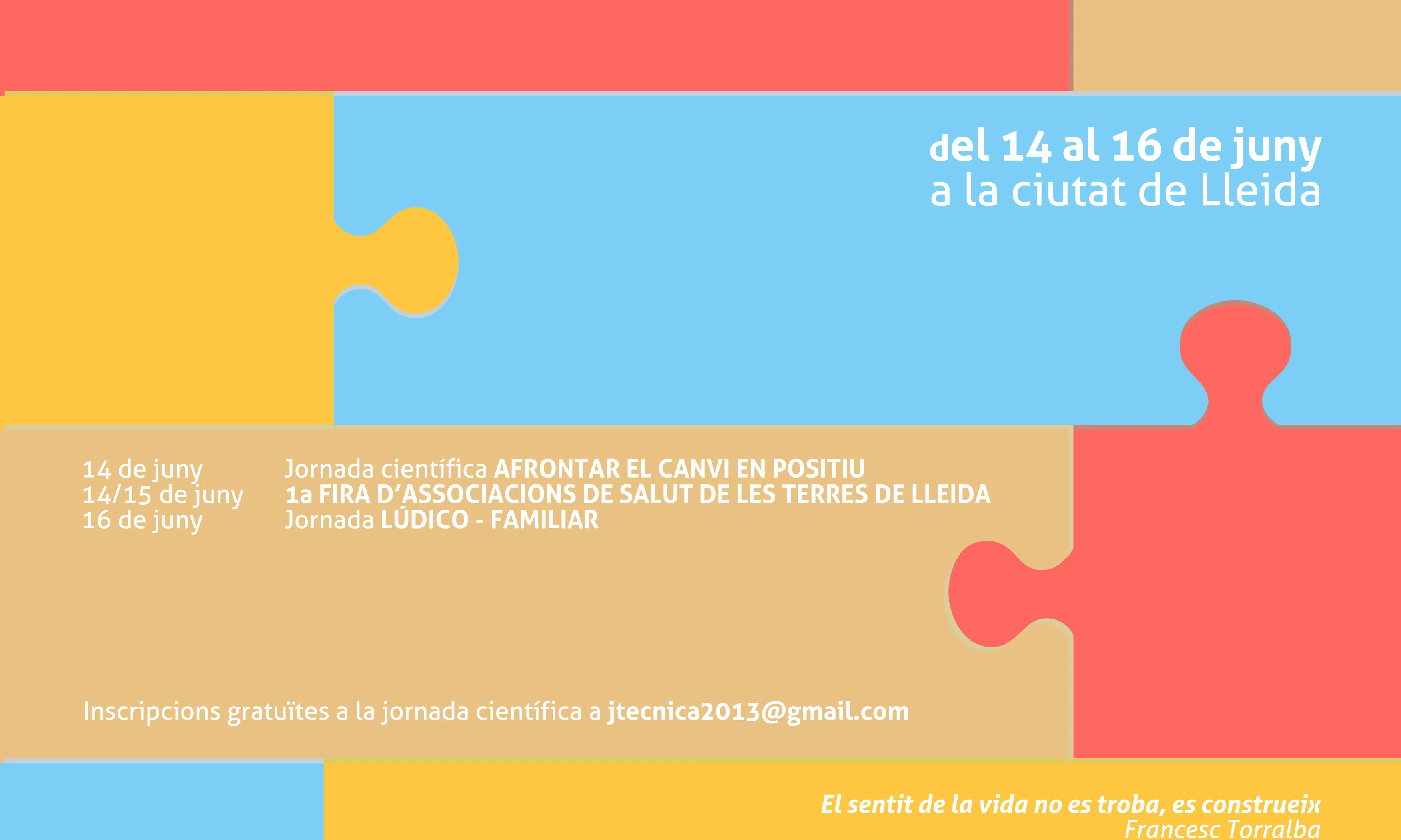 Les Jornades de Salut de les Terres de Lleida estan organitzades per la FESALUT