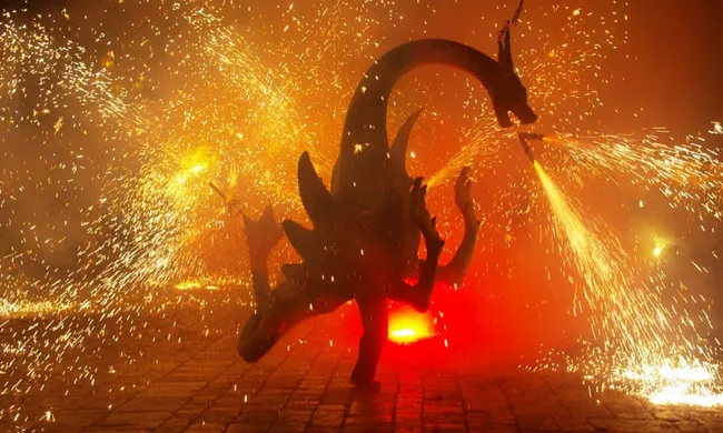 Imatge d'un drac de foc