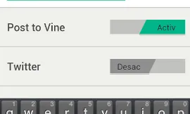 El procés final és guardar, publicar a Vine i a Twitter.