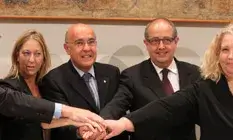 Foto de la signatura del Conveni
