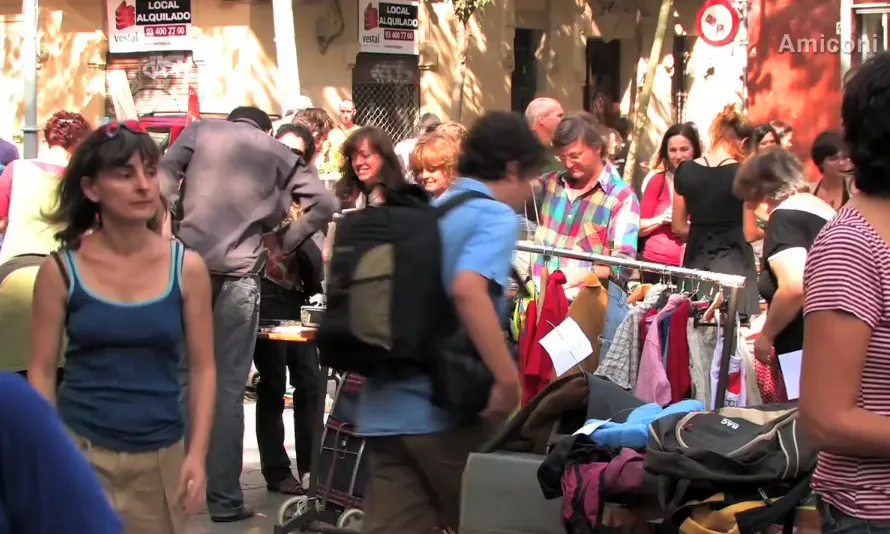 Fotograma del vídeo sobre la Xarxa d'Intercanvis de Gràcia (Xaingra)