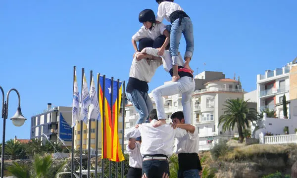 La colla Xics Caleros (Baix Ebre) va ser la primera colla en formació
