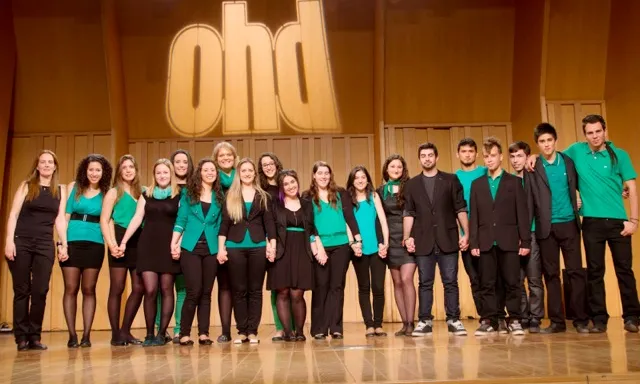 Imatge del grup vocal Flumine al programa Oh happy day de TV3