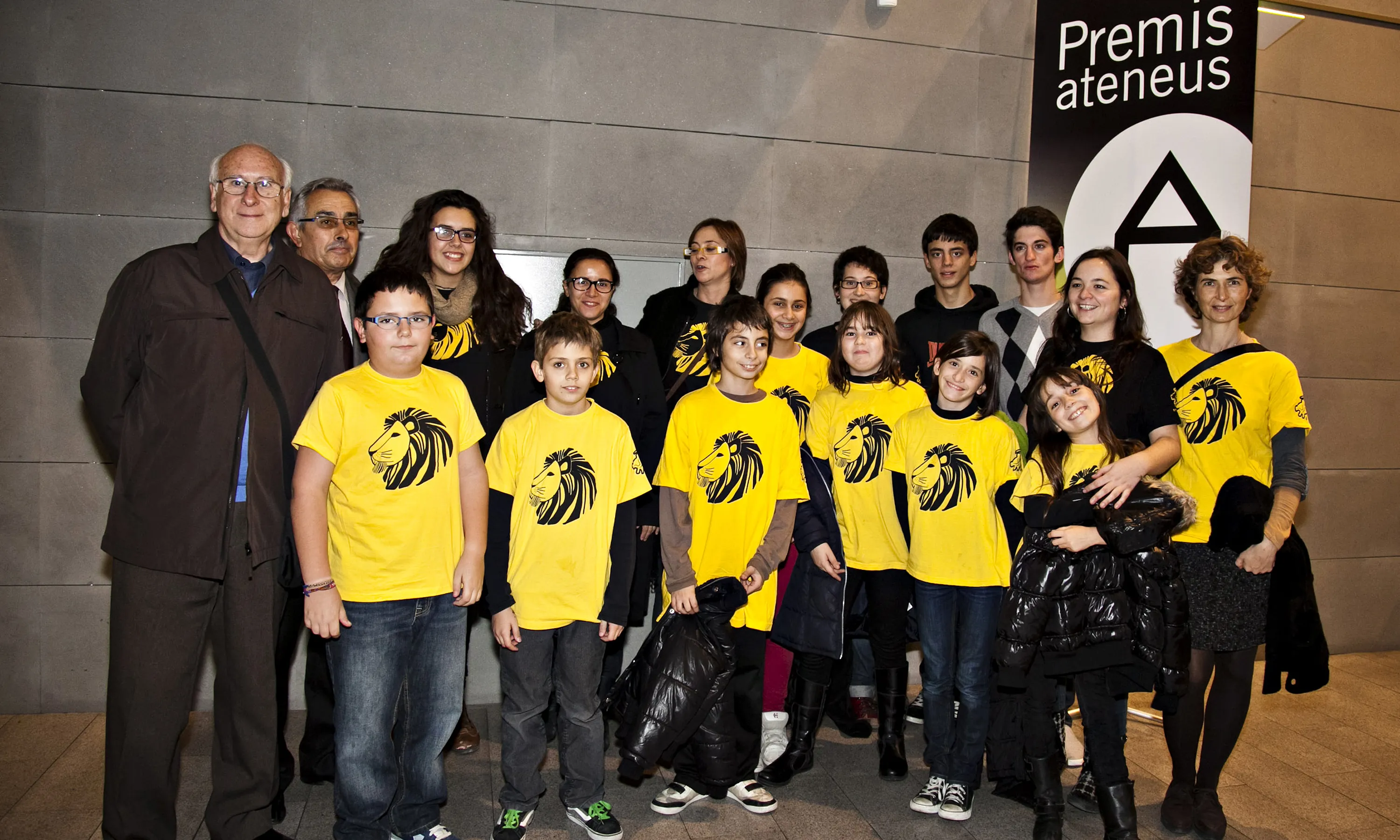Els protagonistes del Petit Rei Lleó a la Gala dels Premis Ateneus 2012