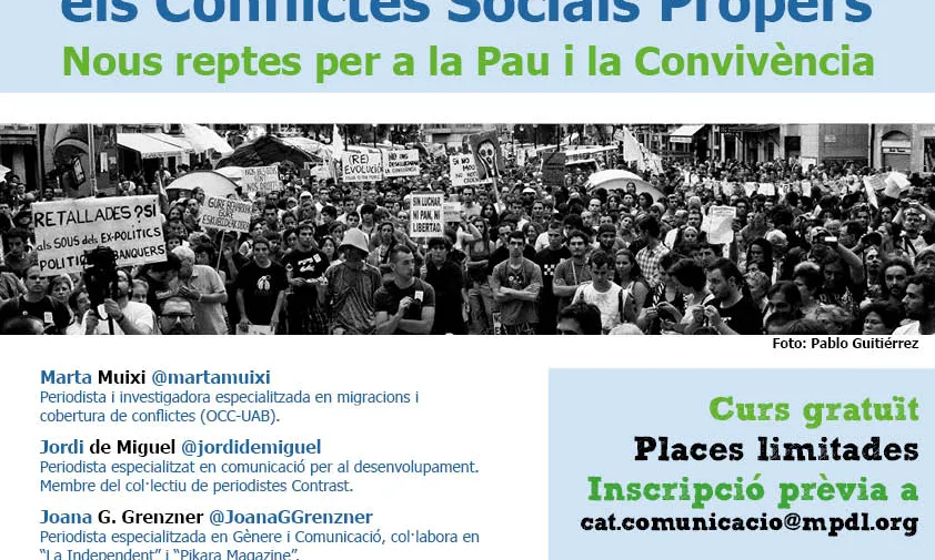 II Cicle Formatiu ‘Periodisme i comunicació davant conflictes socials propers'
